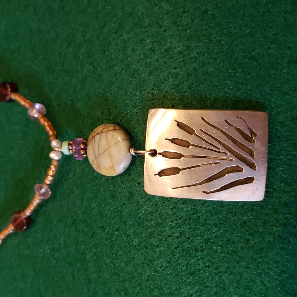 Cattail Necklace